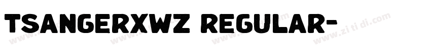 tsangerxwz regular字体转换